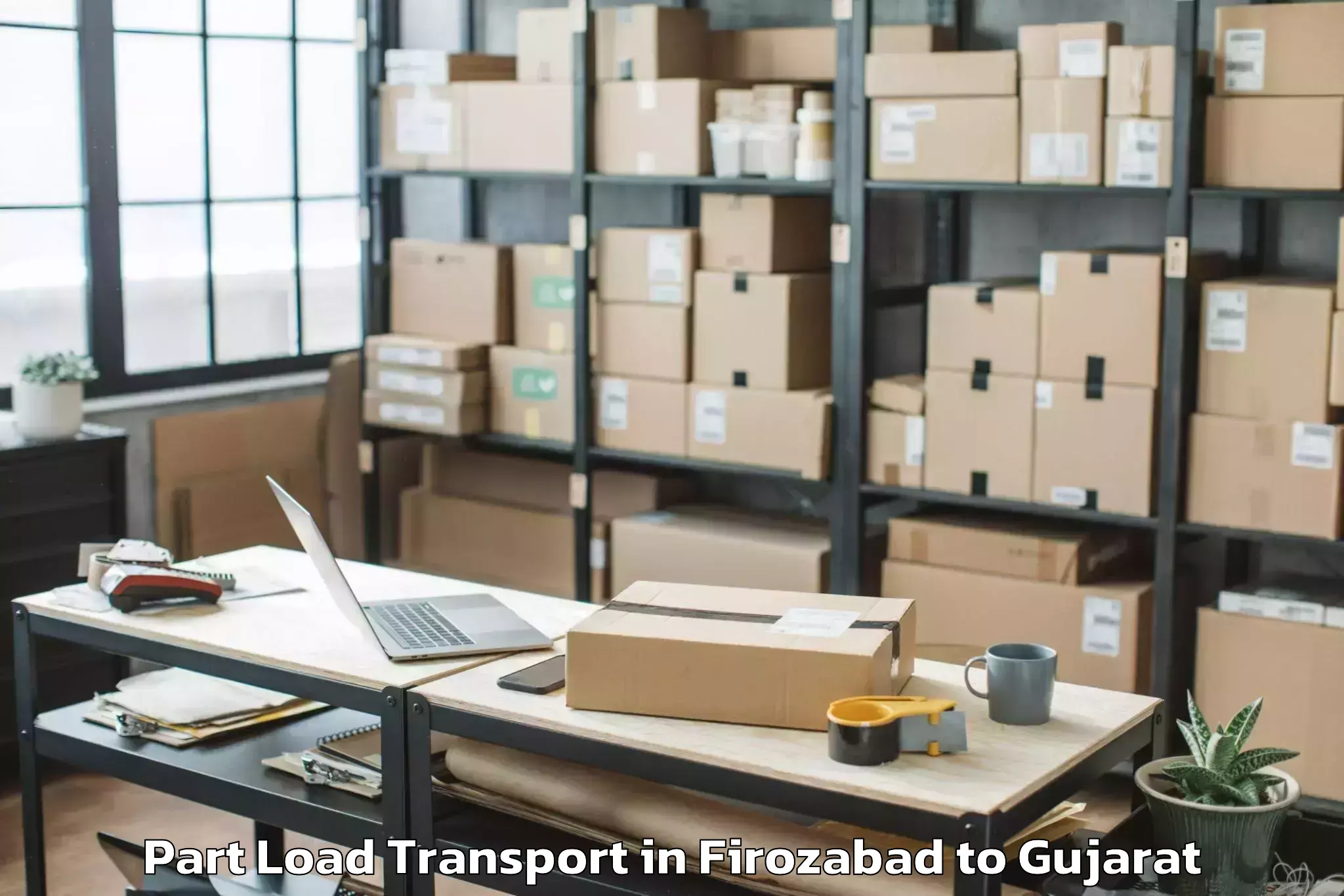 Get Firozabad to Karjan Part Load Transport